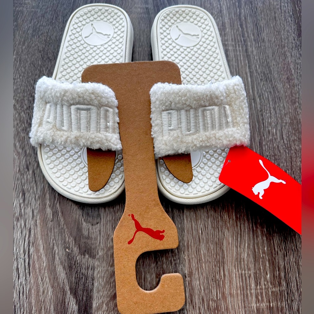 Puma woman cool cat sherpa slide sandals